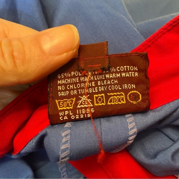 Vintage‎  Jordache women’s blue & fuchsia shirt dress in size 9/10 - Picture 11 of 11